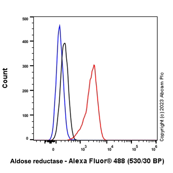 Flow Cytometry (Intracellular) - Anti-Aldose reductase antibody [EPR28780-7] - BSA and Azide free (ab316017), expandable thumbnail