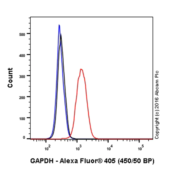 Flow Cytometry (Intracellular) - Alexa Fluor® 405 Anti-GAPDH antibody [EPR16891] (AB206372)
