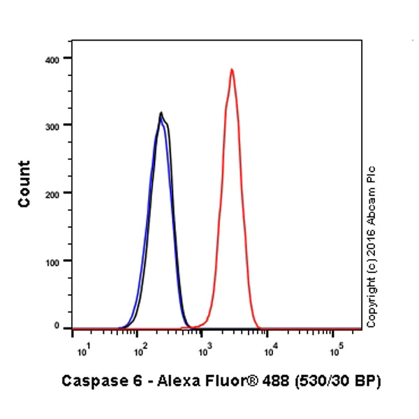 Flow Cytometry (Intracellular) - Alexa Fluor® 488 Anti-Caspase-6/CASP-6 antibody [EP1325Y] (AB206237)