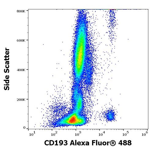Flow Cytometry - Alexa Fluor® 488 Anti-CCR3 antibody [5E8] (AB270656), expandable thumbnail