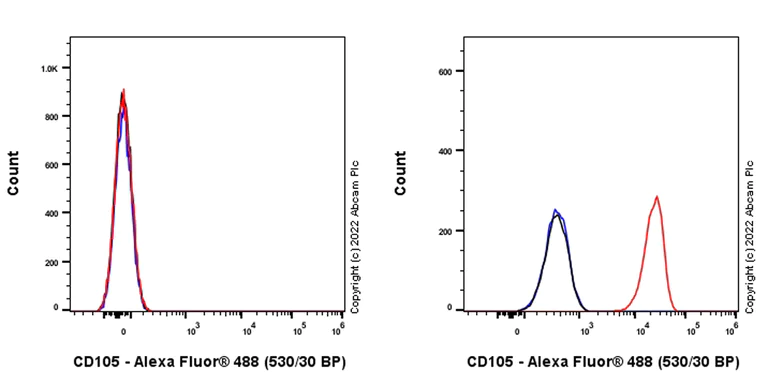 Flow Cytometry - Alexa Fluor® 488 Anti-CD105 antibody [EPR22811-18] (AB307399)