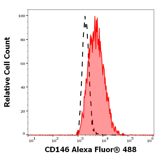 Flow Cytometry - Alexa Fluor® 488 Anti-CD146 antibody [P1H12] (AB326536)