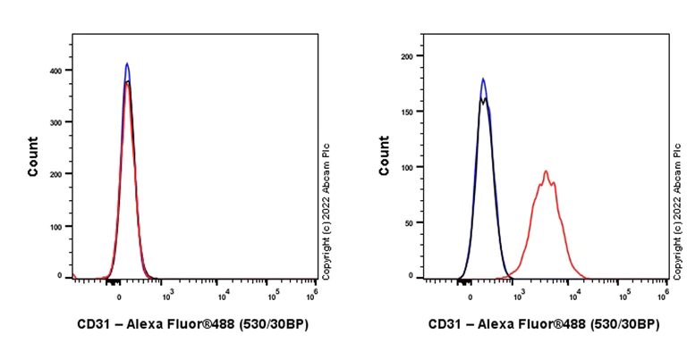 Flow Cytometry - Alexa Fluor® 488 Anti-CD31 antibody [MEC 7.46] (AB307133)