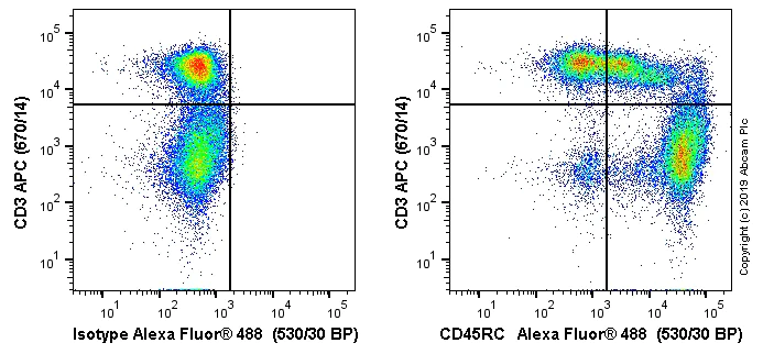 Flow Cytometry - Alexa Fluor® 488 Anti-CD45RC antibody [MRC OX-22] (AB256260)