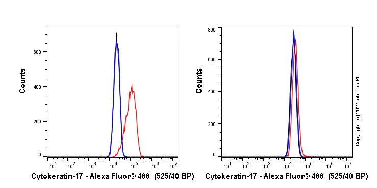 Flow Cytometry (Intracellular) - Alexa Fluor® 488 Anti-Cytokeratin 17 antibody [SP95] (AB270902)