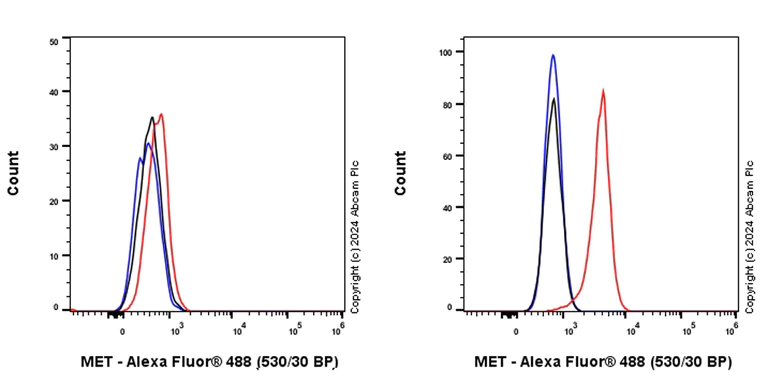 Flow Cytometry - Alexa Fluor® 488 Anti-Met (c-Met) antibody [EPR22436-24] (AB317661)