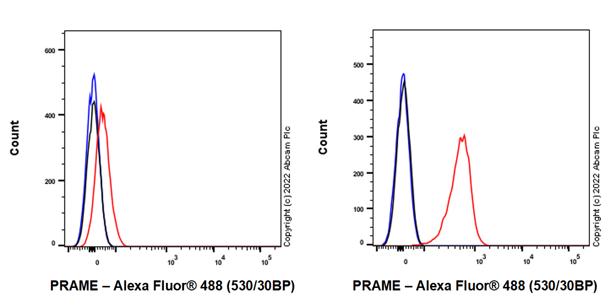 Flow Cytometry (Intracellular) - Alexa Fluor® 488 Anti-PRAME antibody [EPR20330] (AB307769), expandable thumbnail