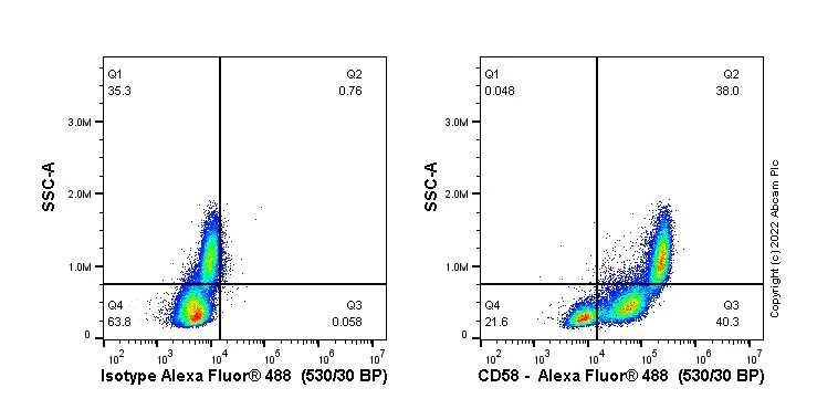 Flow Cytometry - Alexa Fluor® 488 Rabbit IgG, monoclonal [EPR25A] - Isotype Control (AB199091)