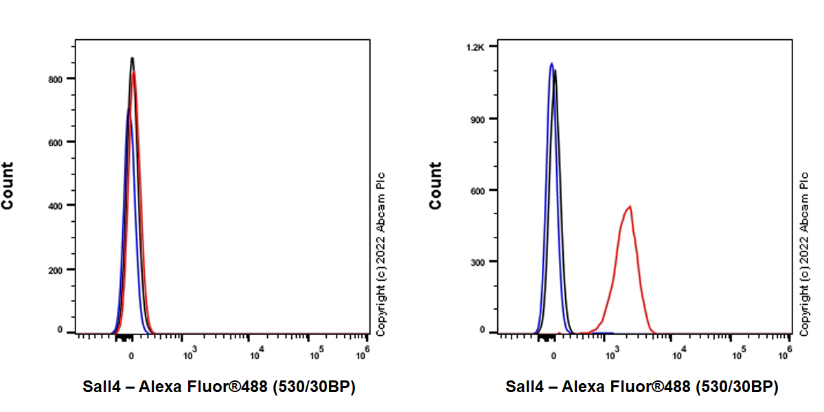 Flow Cytometry (Intracellular) - Alexa Fluor® 488 Anti-Sall4 antibody [SP289] (AB307397), expandable thumbnail