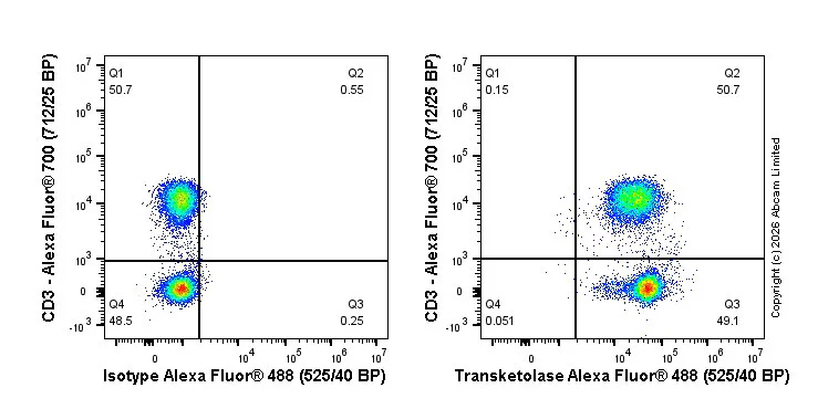 Flow Cytometry (Intracellular) - Alexa Fluor® 488 Anti-Transketolase antibody [7H1AA1] (AB326279)