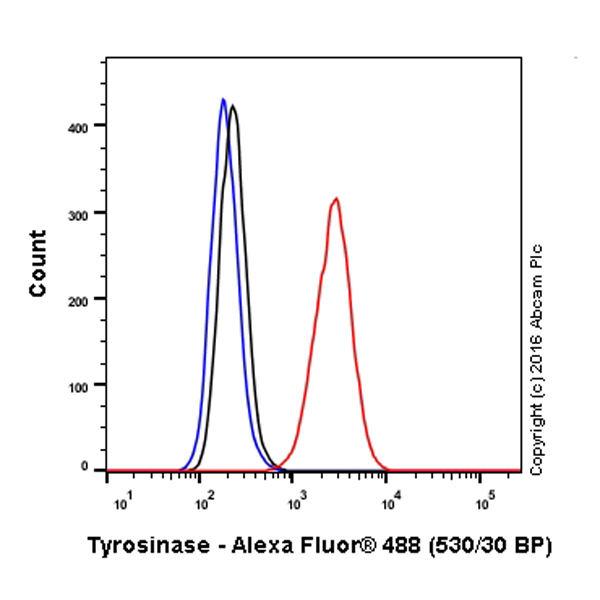 Flow Cytometry (Intracellular) - Alexa Fluor® 488 Anti-Tyrosinase antibody [EPR10141] (AB211393)