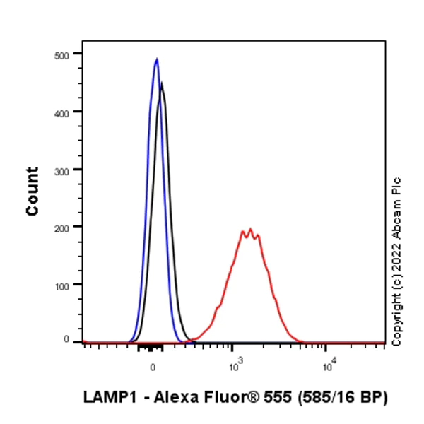 Flow Cytometry (Intracellular) - Alexa Fluor® 555 Anti-LAMP1 antibody [EPR21026] - Lysosome Marker (AB300550)