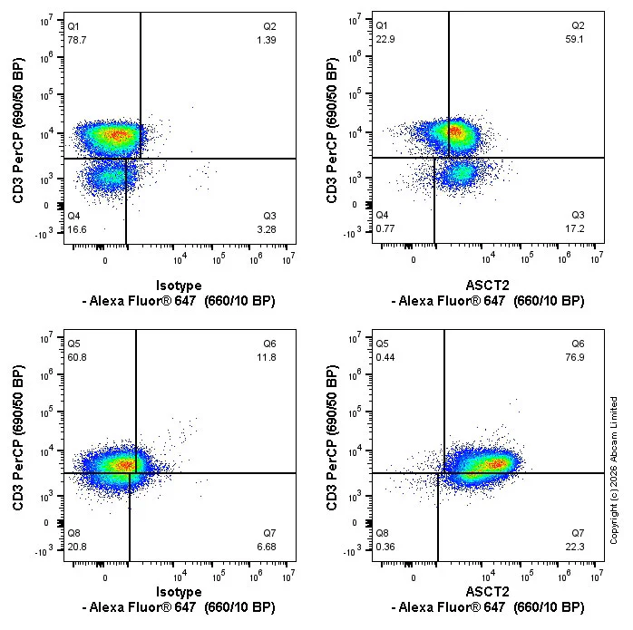 Flow Cytometry (Intracellular) - Alexa Fluor® 647 Anti-ASCT2 antibody [CAL33] (AB326136)
