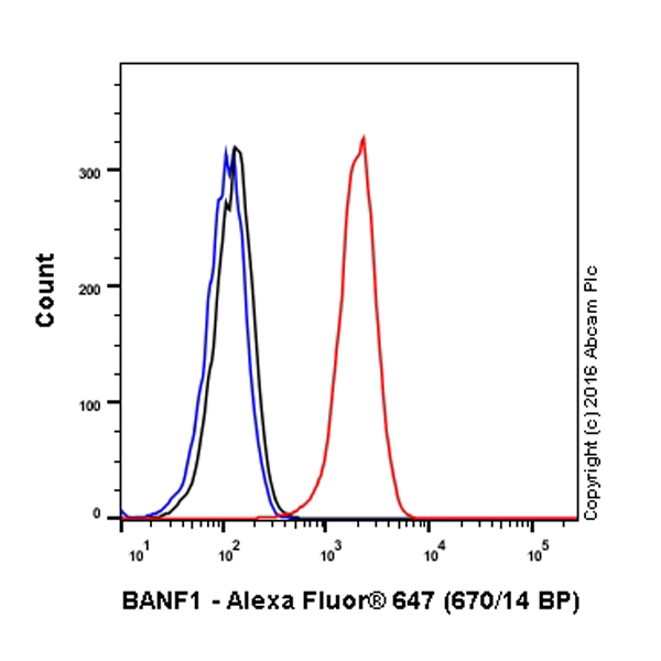 Flow Cytometry (Intracellular) - Alexa Fluor® 647 Anti-BANF1/BAF antibody [EPR7668] (AB208621)