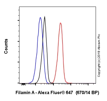 Flow Cytometry (Intracellular) - Alexa Fluor® 647 Anti-Filamin A antibody [EP2405Y] (AB246750)