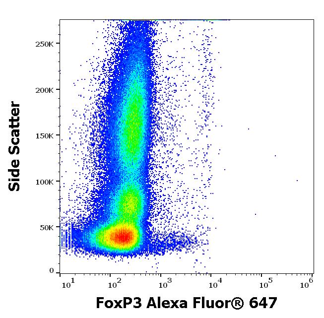 Flow Cytometry (Intracellular) - Alexa Fluor® 647 Anti-FOXP3 antibody [3G3] (AB239341), expandable thumbnail