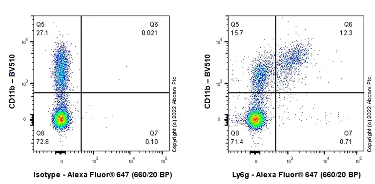 Anti-Ly6g Alexa Fluor® 647 antibody [EPR22909-135] (ab303467) IgG