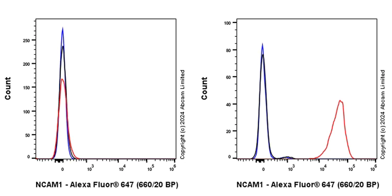 Flow Cytometry - Alexa Fluor® 647 Anti-NCAM1 antibody [EPR26939-108] (AB319017)