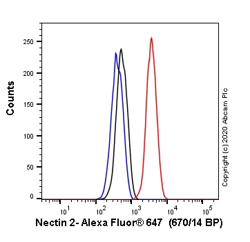 Flow Cytometry (Intracellular) - Alexa Fluor® 647 Anti-Nectin 2 antibody [EPR6717] (AB237120)