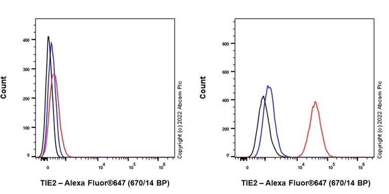 Flow Cytometry (Intracellular) - Alexa Fluor® 647 Anti-TIE2 antibody [EPR21915] (AB306575)