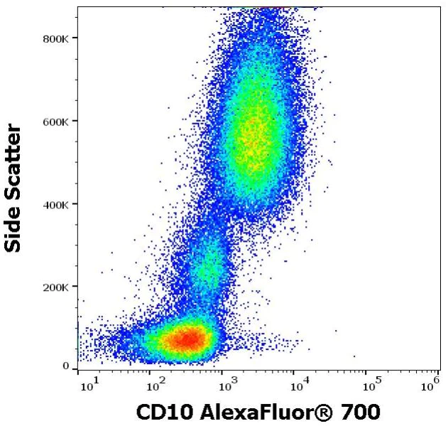 Flow Cytometry - Alexa Fluor® 700 Anti-CD10 antibody [MEM-78] (AB270663)