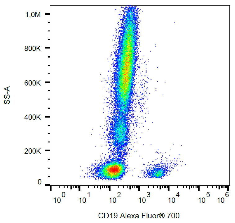 Flow Cytometry - Alexa Fluor® 700 Anti-CD19 antibody [4G7] (AB269321)