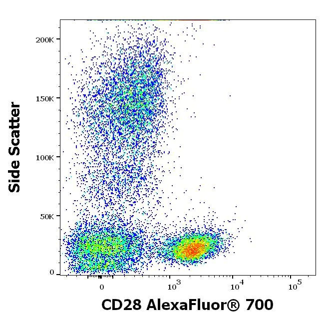 Flow Cytometry - Alexa Fluor® 700 Anti-CD28 antibody [CD28.2] (AB275946)