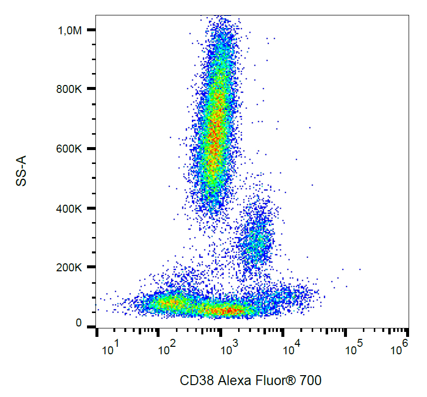 Flow Cytometry - Alexa Fluor® 700 Anti-CD38 antibody [HIT2] (AB269302)