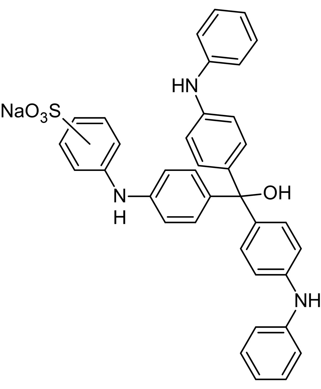 Chemical Structure - Alkali blue 6B sodium salt, pH indicator (AB146269)
