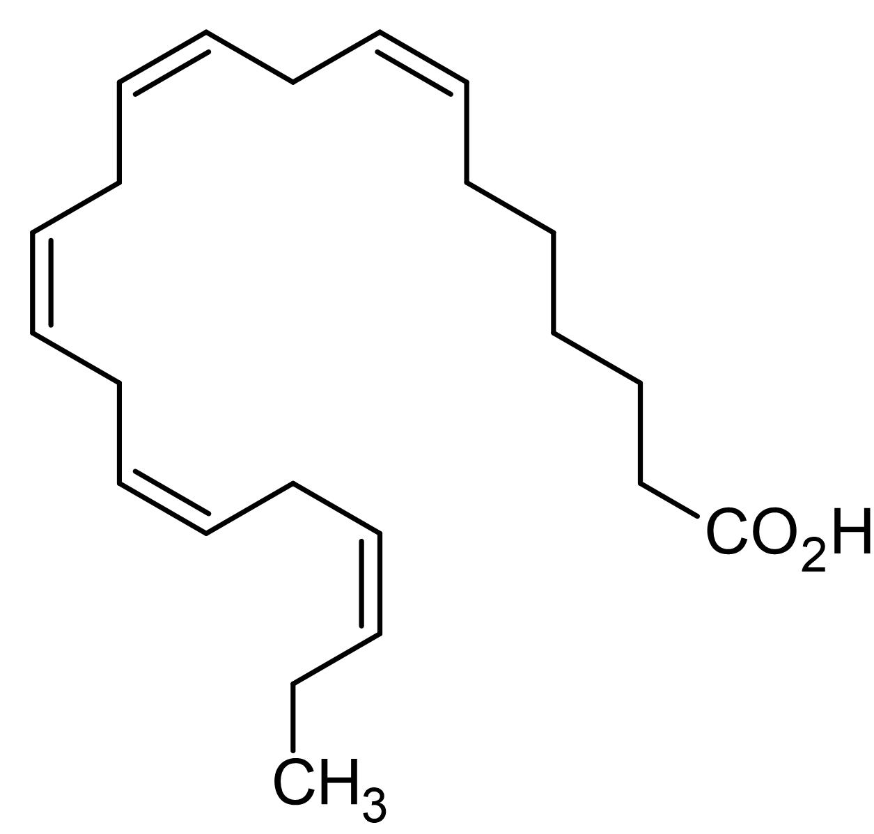 Chemical Structure - all-cis-7,10,13,16,19-Docosapentaenoic acid, Long chain polyunsaturated fatty acid (AB143894), expandable thumbnail