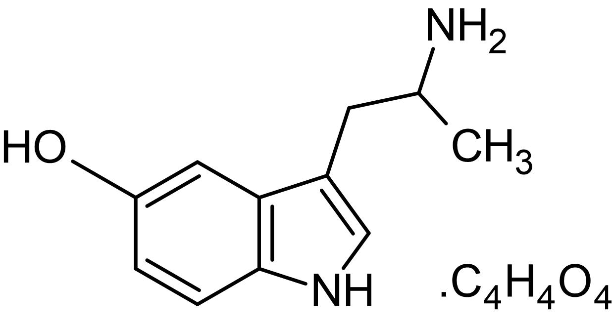 Chemical Structure - alpha-Methyl 5-hydroxytryptamine maleate, 5-HT2A/2C receptor agonist (AB120555), expandable thumbnail