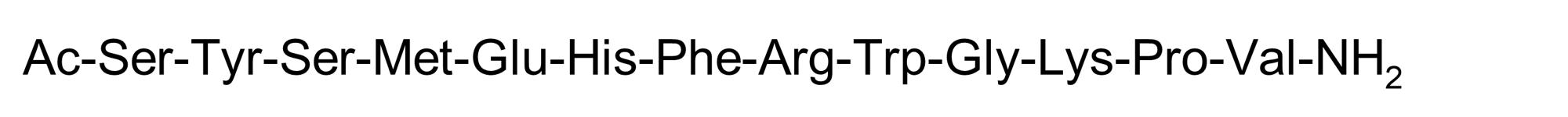 Chemical Structure - alpha-MSH (alpha-Melanocyte-stimulating hormone), Endogenous melanocortin receptor agonist (AB120189), expandable thumbnail