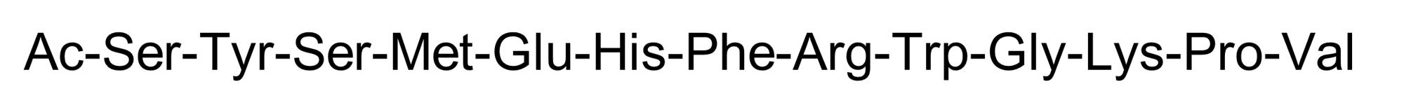 Chemical Structure - alpha-MSH (free acid), Endogenous melanocortin receptor agonist (AB120205), expandable thumbnail