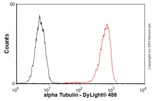Flow Cytometry (Intracellular) - Anti-alpha Tubulin antibody [DM1A] - BSA and Azide free (AB264493)