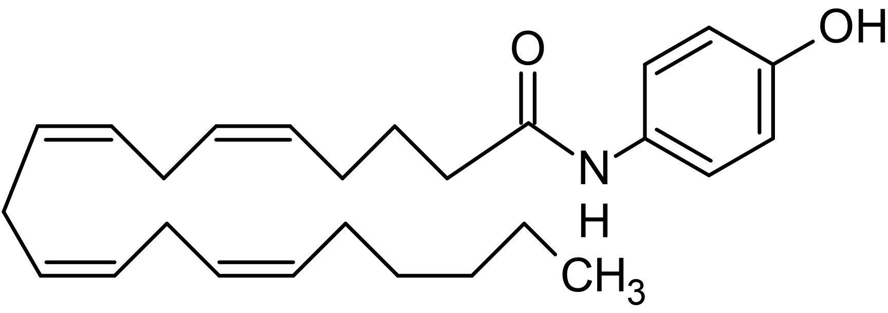 Chemical Structure - AM404, Anandamide transport inhibitor (AB120095), expandable thumbnail
