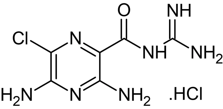 Chemical Structure - Amiloride hydrochloride, eNaC blocker (AB120281)