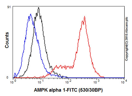 Flow Cytometry (Intracellular) - Anti-AMPK alpha 1 antibody [Y365] (ab32047), expandable thumbnail