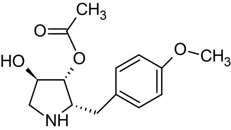 Chemical Structure - Anisomycin, Protein synthesis inhibitor (AB120495)