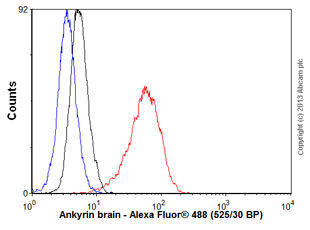 Flow Cytometry - Anti-Ankyrin-B antibody [N105/13] (AB131419), expandable thumbnail
