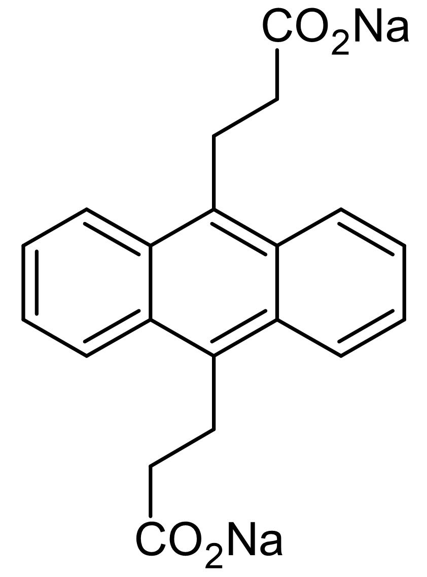 Chemical Structure - Anthracene-9,10-dipropionic acid disodium salt, Singlet oxygen sensitizer (AB145414)