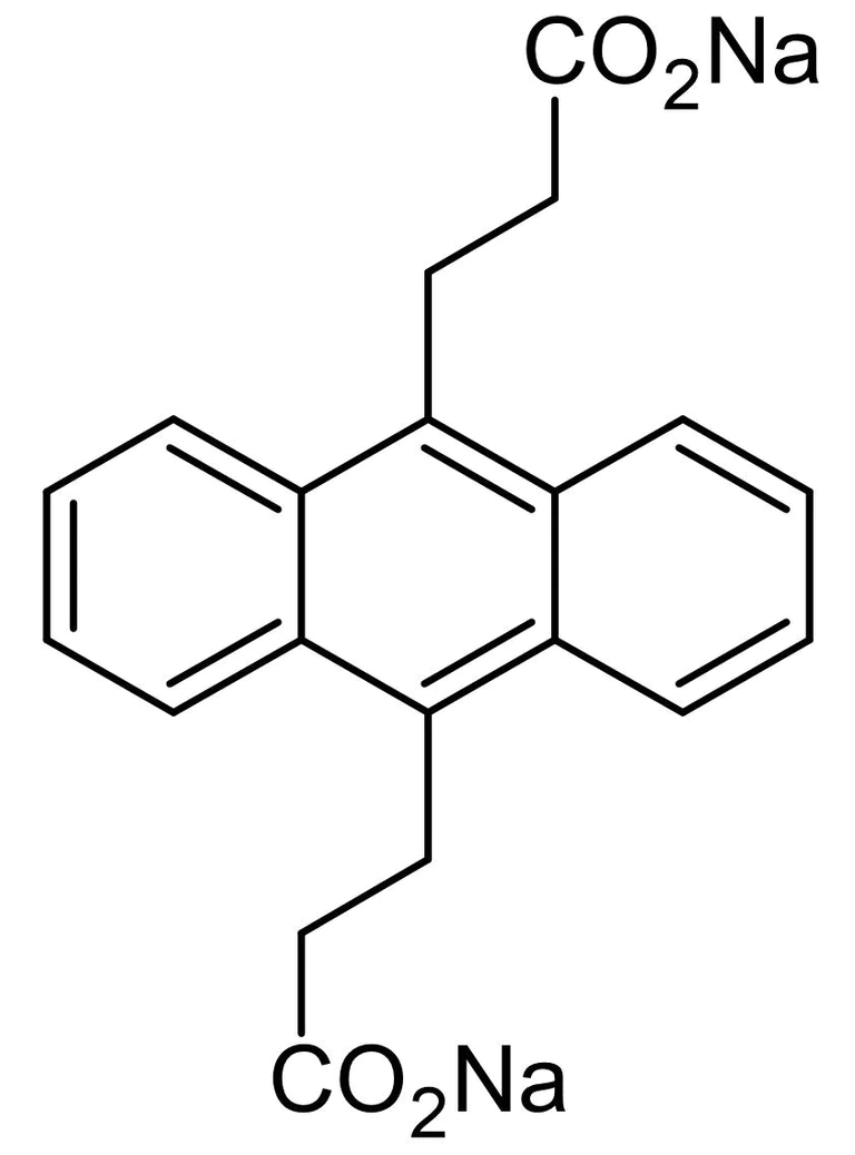 Chemical Structure - Anthracene-9,10-dipropionic acid disodium salt, Singlet oxygen sensitizer (AB145414)