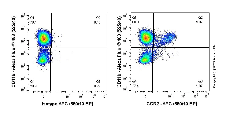 Flow Cytometry - APC Anti-CCR2 antibody [EPR20844-15] (AB314258)