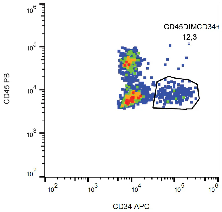 Flow Cytometry - APC Anti-CD34 antibody [581] (AB326468)