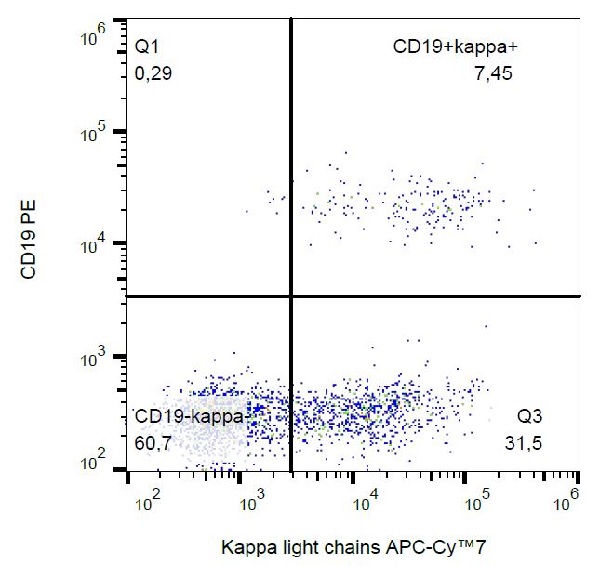 Flow Cytometry - APC/Cy7® Anti-Kappa light chain antibody [TB28-2] (AB239337)