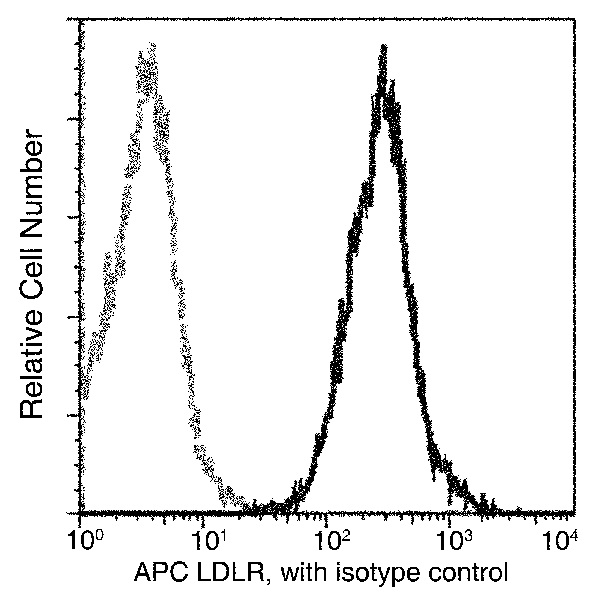 Flow Cytometry - APC Anti-LDL Receptor antibody [301] (AB275614)
