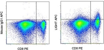 Flow Cytometry - APC Anti-LIGHT/TNFSF14 antibody [7-3 (7)] (AB155363), expandable thumbnail