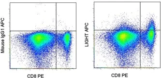 Flow Cytometry - APC Anti-LIGHT/TNFSF14 antibody [7-3 (7)] (AB155363)