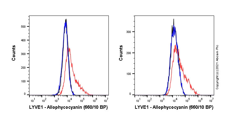 Flow Cytometry - APC Anti-LYVE1 antibody [EPR21771] (AB252163), expandable thumbnail