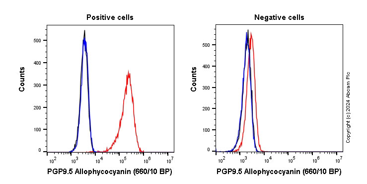 Flow Cytometry (Intracellular) - APC Anti-PGP9.5 antibody [EPR4118] - Neuronal Marker (AB317591), expandable thumbnail