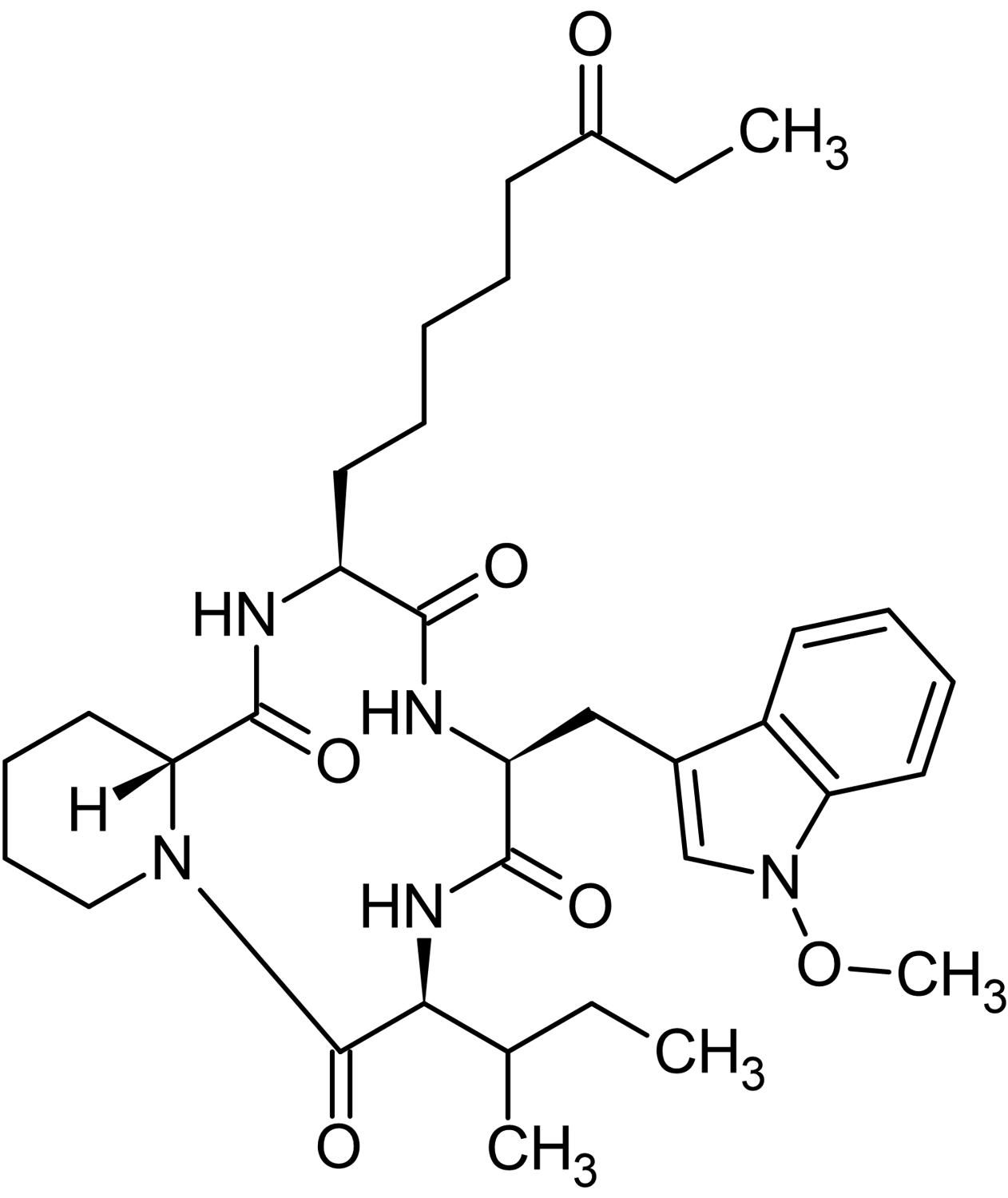 Chemical Structure - Apicidin, HDAC inhibitor (AB142060), expandable thumbnail